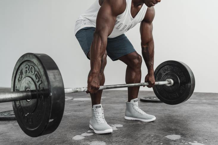 6DJZ7 Men High-Top Arctic Grey Trainer Nobull