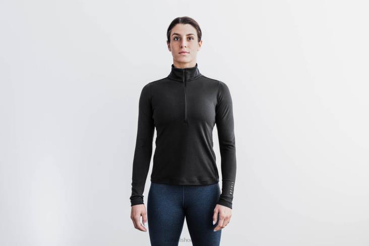6DJZ720 Women Blended Merino Wool 1/4 Zip Nobull