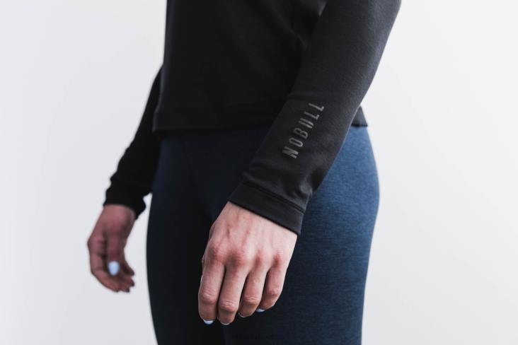 6DJZ720 Women Blended Merino Wool 1/4 Zip Nobull