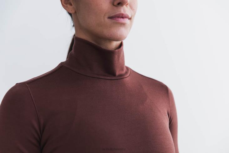6DJZ723 Women Blended Merino Wool Turtleneck Nobull