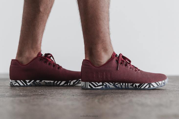 6DJZ73 Men Cabernet Zebra Trainer Nobull