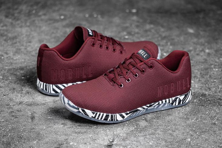 6DJZ73 Men Cabernet Zebra Trainer Nobull