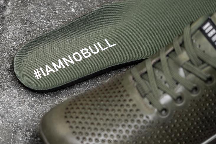 6DJZ75 Men Moss Leather Trainer Nobull