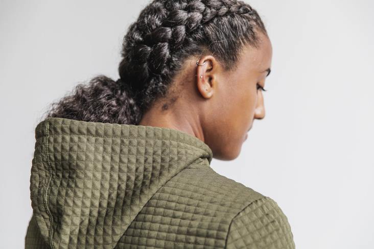 6DJZ752 Women Quilted Zip-Up Jacket Nobull