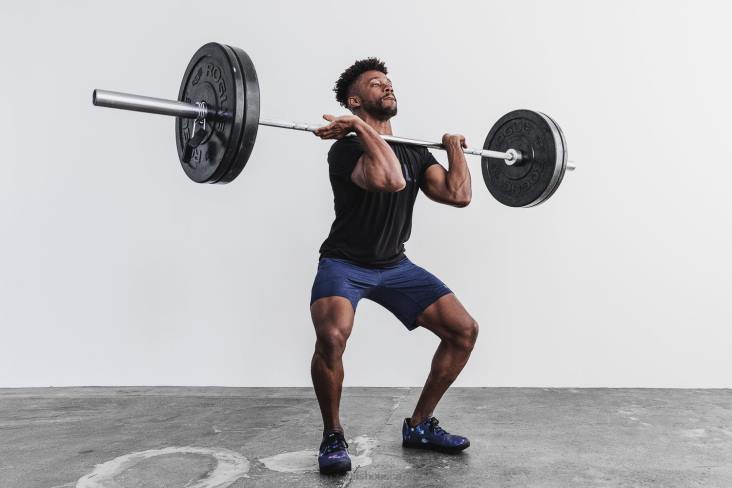 6DJZ78 Men Midnight Tie-Dye Canvas Trainer Nobull