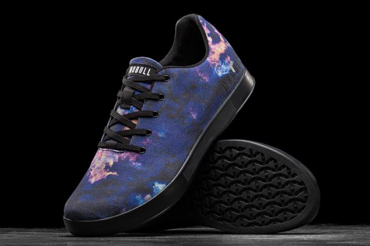 6DJZ78 Men Midnight Tie-Dye Canvas Trainer Nobull