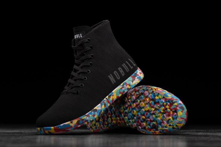 6DJZ79 Men High-Top Black Wild Trainer Nobull