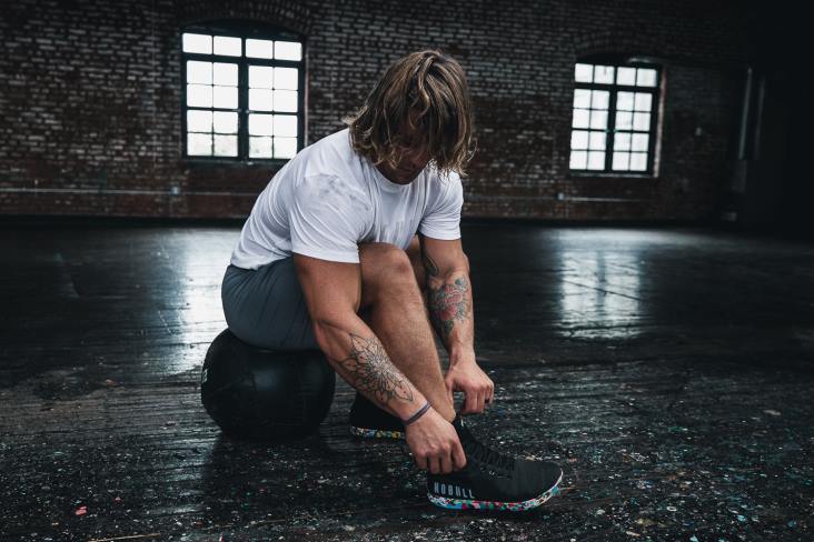 6DJZ79 Men High-Top Black Wild Trainer Nobull