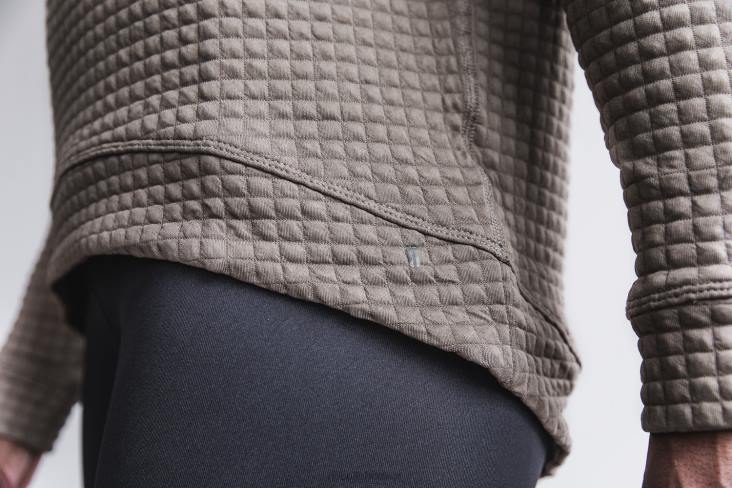 6DJZ795 Women Quilted Crew Pullover Nobull