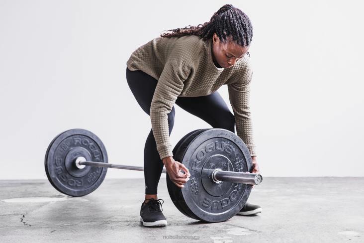 6DJZ795 Women Quilted Crew Pullover Nobull