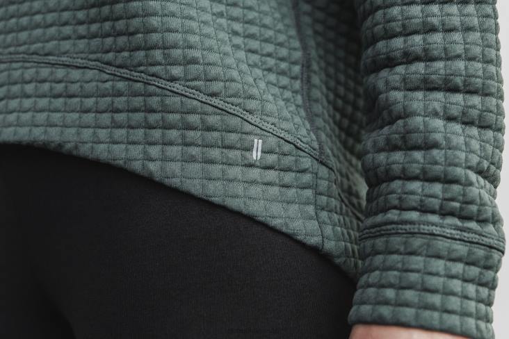 6DJZ796 Women Quilted Crew Pullover Nobull