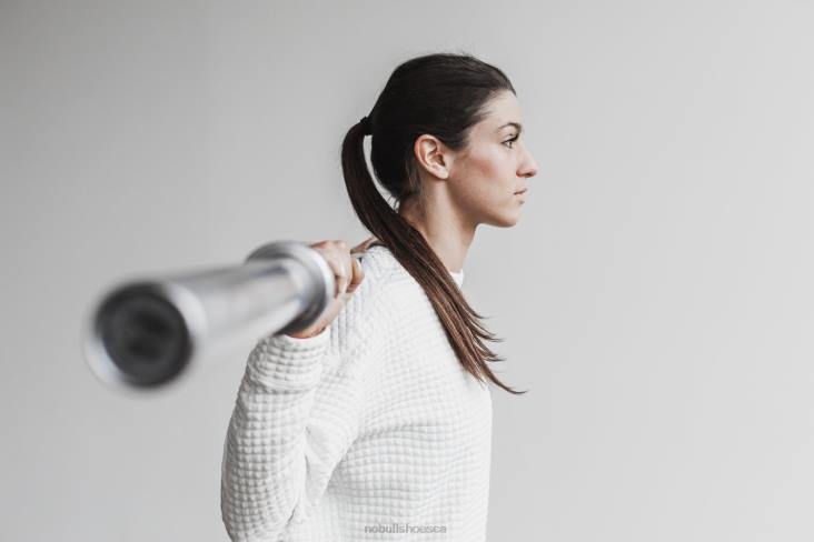 6DJZ798 Women Quilted Crew Pullover Nobull