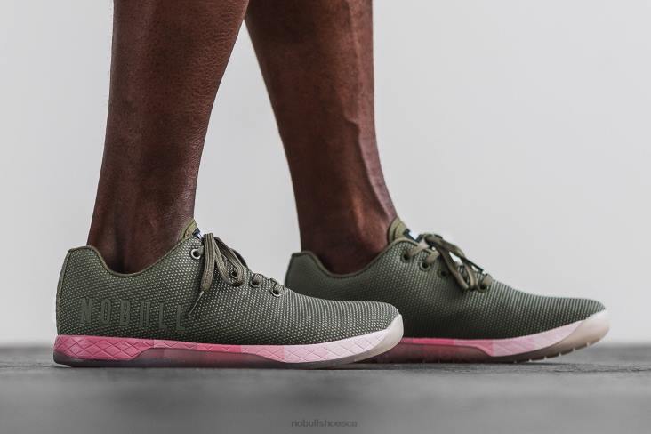 6DJZ80 Men Army Pink Gradient Trainer Nobull