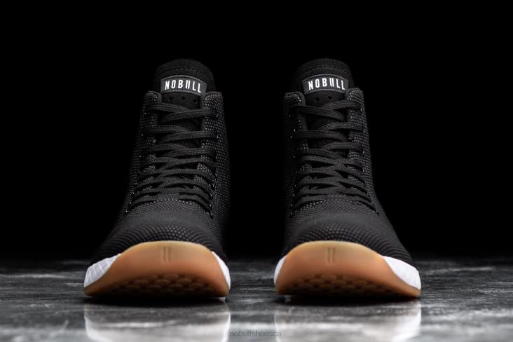 6DJZ9 Men High-Top Black White Gum Trainer Nobull