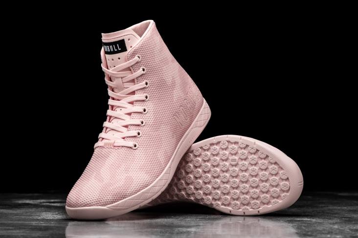 6DJZ98 Men High-Top Rose Camo Trainer Nobull