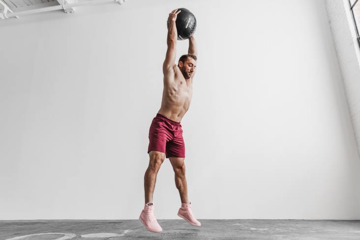 6DJZ98 Men High-Top Rose Camo Trainer Nobull