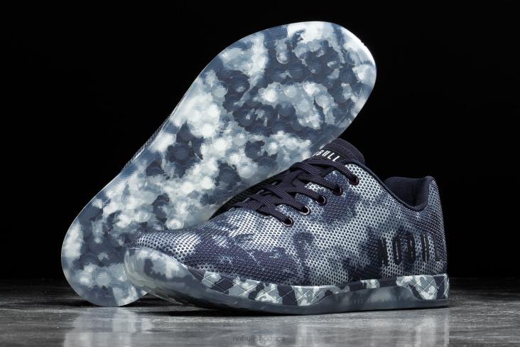 6DJZ99 Men Ink  Sky Tie-Dye Trainer Nobull