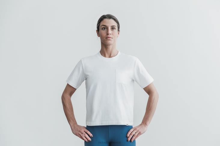 6DJZ994 Women Heavyweight Pocket Boxy Tee Nobull