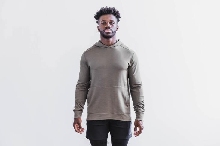 6DJZ312 Men Blended Merino Wool Hoodie Nobull