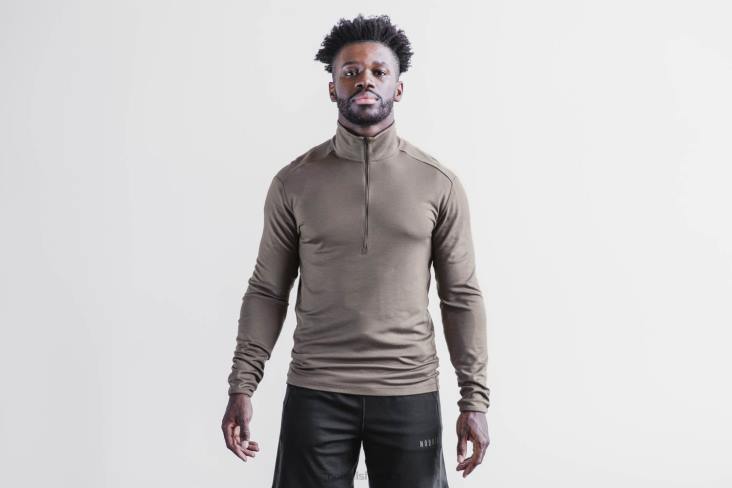 6DJZ310 Men Blended Merino Wool 1/4 Zip Nobull