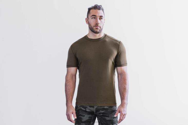 6DJZ265 Men Blended Merino Wool Tee Nobull