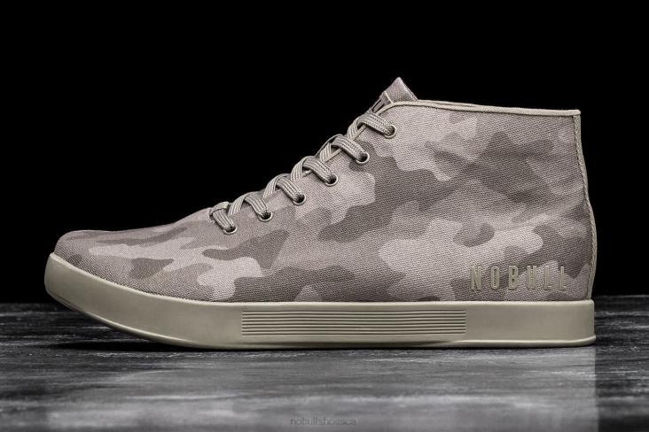 6DJZ24 Men Fallen Rock Camo Canvas Mid Trainer Nobull