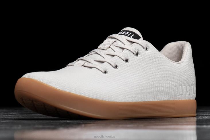 6DJZ31 Men Ivory Gum Canvas Trainer Nobull