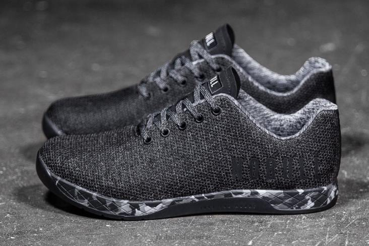 6DJZ50 Men Black Heather Granite Trainer Nobull