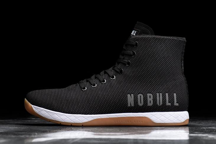 6DJZ9 Men High-Top Black White Gum Trainer Nobull
