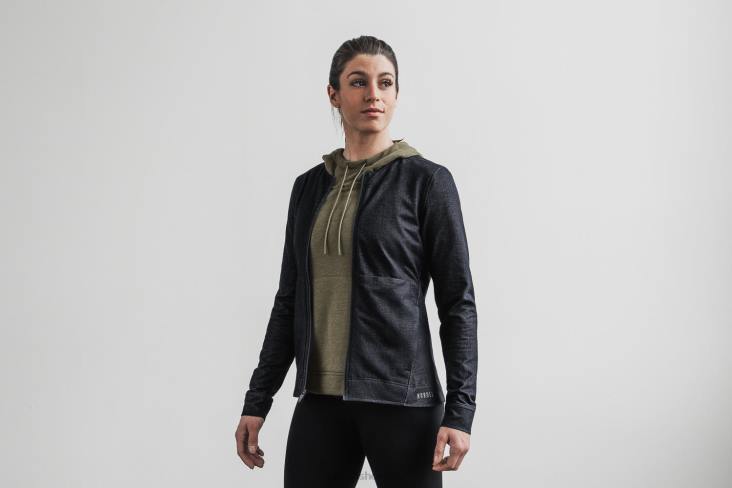 6DJZ1184 Women Twill Zip-Up Jacket Nobull