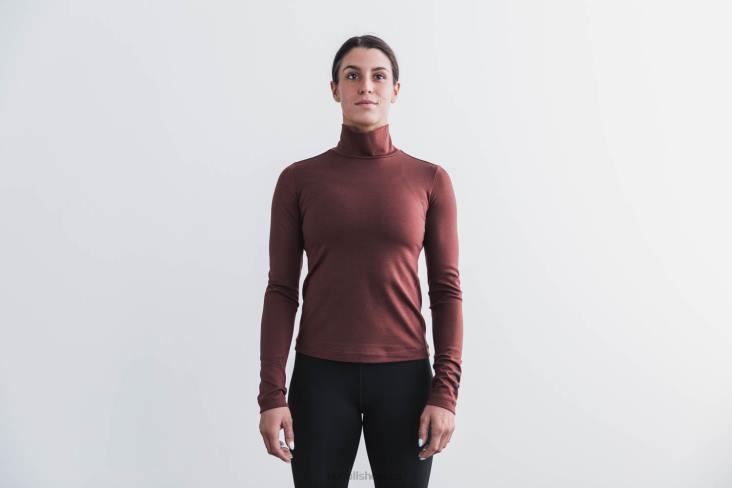 6DJZ723 Women Blended Merino Wool Turtleneck Nobull