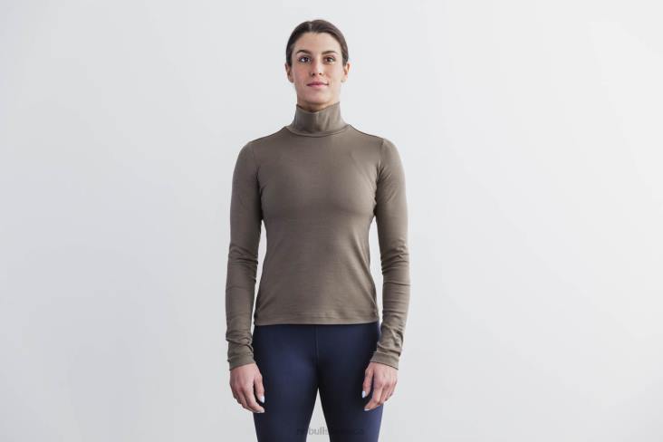6DJZ725 Women Blended Merino Wool Turtleneck Nobull