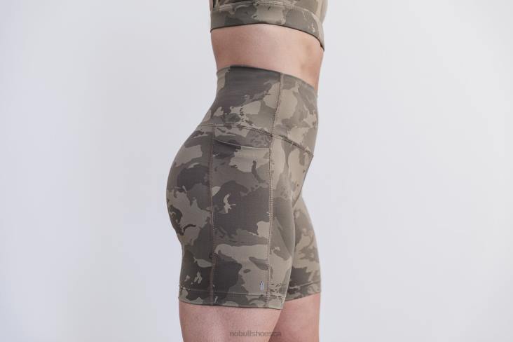 6DJZ726 Women High-Rise Pocket Short 6 (Continental Camo) Nobull