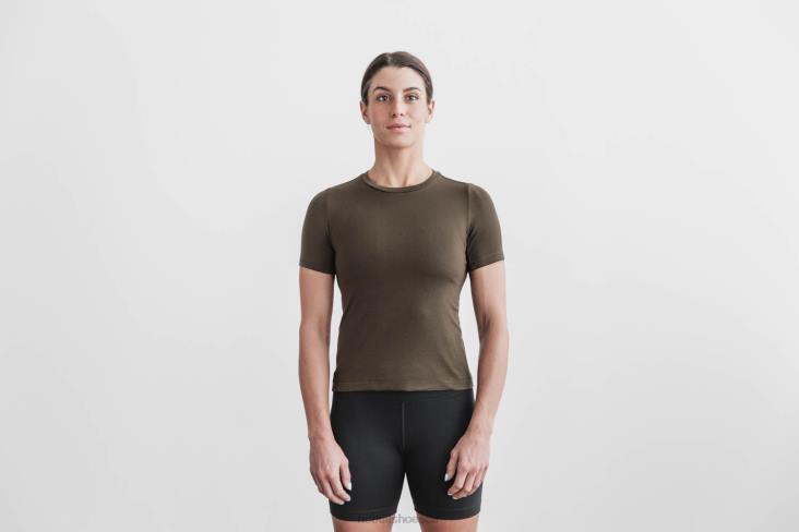 6DJZ693 Women Blended Merino Wool Tee Nobull