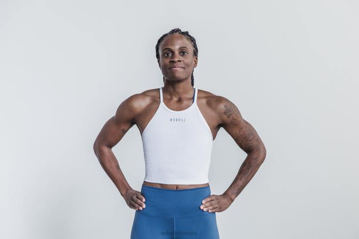 6DJZ1241 Women Halter Crop Tank Nobull