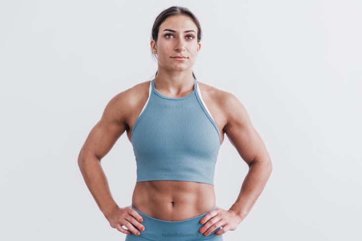 6DJZ1243 Women Halter Crop Tank Nobull