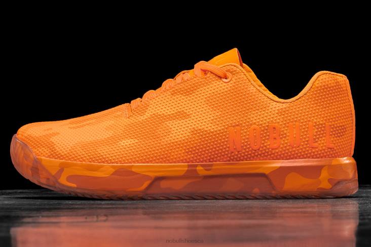 6DJZ550 Women Neon Orange Camo Trainer+ Nobull
